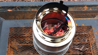 Wood Burning Camping Stove – Stainless Steel