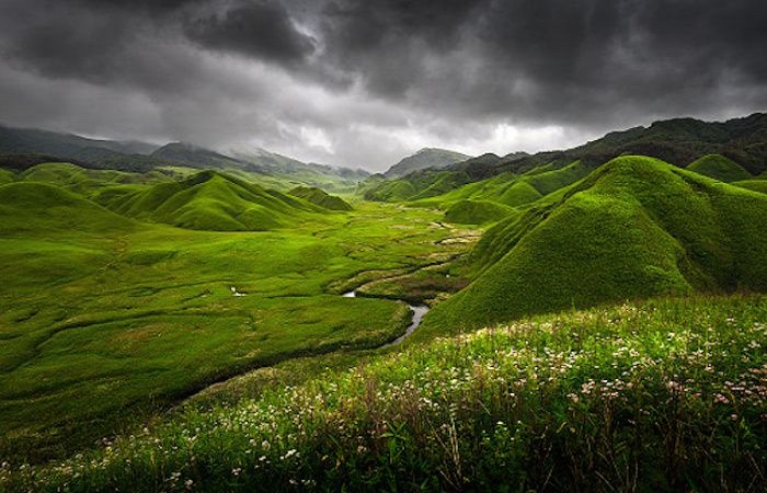 Enchanting View of Dzükou Valley (Kohima District)