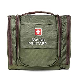 Swiss Military 3.5cms Military Green Toiletry Bag Exploring Top Travel Accessories Brands In India: Elevate Your Journey