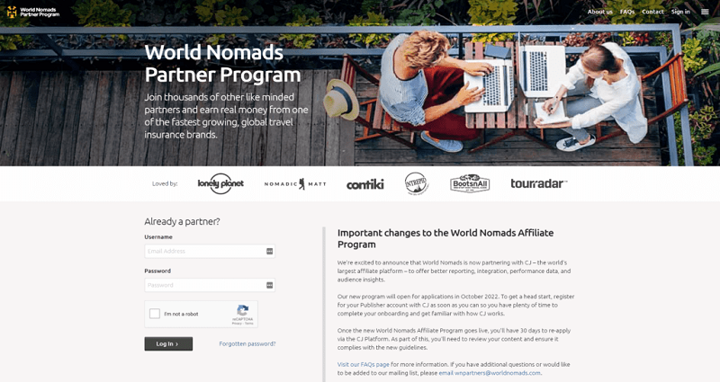 World Nomads Affiliate Program